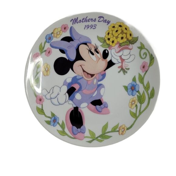 VINTAGE 90s Disney‎ Mother's Day 1993 bouquet Grolier limited collectible plate - Picture 1 of 9
